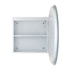 Julee LED Medicine Mirror Cabinet - Silver|Armoire à pharmacie Julee avec miroir et DEL - argentée