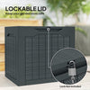 Outsunny 30 Gallon Outdoor Deck Box, Waterproof and UV Resistant Patio Box