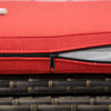 Outsunny 2-in-1 Patio Wicker Storage Bench 27 Gallon Storage Box Red