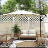 Outsunny 10' Deluxe Patio Offset Umbrella