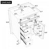 Scott 24" Bathroom Vanity with Ceramic Sink and Rubberwood Legs, Grey | Scott Meuble-lavabo de 24" avec vasque en ceramique et pieds en bois caoutchouc, Gris