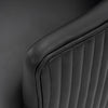 Raya Modern Wood Vegan Leather Dining Chair in Black - Set of 2 | Chaise de salle a manger Raya en bois moderne et cuir vegetalien noir - Lot de 2