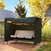 Outsunny 3-Seater Patio Swing Cover, 81" x 49" x 65", Dark Green