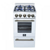 Forno Lamazze 20" Freestanding Gas Range, White, FFSGS6265-20WHT | Cuisiniere a gaz autonome Forno Lamazze de 20 po, blanc,-FFSGS6265-20WHT