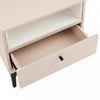Amara Modern 20" Nightstand in Pale Rose and White (1-Drawer) - Set of 2 | Table de nuit moderne Amara 20" en rose pale et blanc (1 tiroir) - Lot de 2