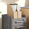 Homcom 3-drawer Mobile File Cabinet Office Filing Cabinet|Homcom Classeur Mobile 3 Tiroirs Classeur De Bureau