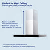 Hauslane | Chef 36-in Convertible Stainless Steel Wall-Mounted Range Hood | Hauslane | Hotte de cuisiniere murale convertible en acier inoxydable de 36 pouces