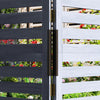 Outsunny Outdoor Privacy Screen With 4 Raised Beds And Drainage Holes