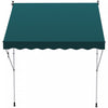 Outsunny 6.6'x5' Manual Retractable Patio Awning Window Door Sun Shade Deck Canopy Shelter Water Res|Outsunny Store Banne Manuel Retractable Inclinaison Reglable Installation Rapide Metal Alu Polyester