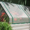 Outsunny 6' X 3' Raised Garden Bed With Small Greenhouse, Clear And Silver|Outsunny Lit De Jardin Sureleve 6' X 3' Avec Serre, Transparent Et Argente