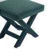 Abigail Mid-Century Modern Upholstered Velvet Accent Bench in Forest Green | Banc d’appoint Abigail style milieu du siecle moderne en velours vert foret