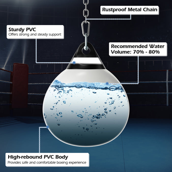Goplus 18\" 110lbs Heavy Water Filled Punching Aqua Training Boxing Bag Home Gym Hook