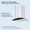 Hauslane | Chef 36-in Convertible Stainless Steel Wall-Mounted Range Hood | Hauslane | Hotte de cuisiniere murale convertible en acier inoxydable de 36 pouces