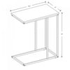 19” C-Shaped Reclaimed Wood End Table With Metal Frame | Table de bout en forme de C de 19 po en bois recyclé avec armature en métal