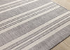 Jackson Cream Taupe Banded Stripes Rug, 7'10" 10'6" Outdoor Area Rug | Tapis Jackson a rayures creme taupe, 7'10'' x 10'6''