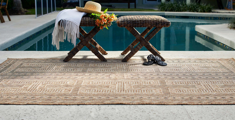 Hazel Transitional 5'3\" x 7'0\" Area Rug in Ivory Indoor Area Rug