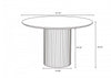 Hathaway and Palmer Modern Industry Chic 5-Piece Dining Set in Silver Lining and Natural Dining Room Set | Ensemble de salle a manger 5 pieces Hathaway et Palmer Modern Industry Chic en finition Silver Lining et Naturel