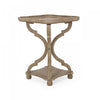 Jason Traditional Square Side Table With Shelf, Driftwood | Table D’appoint Carrée Traditionnelle Jason Avec Étagère, Finition Bois Flotté