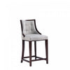 Fifth Avenue Traditional Wood Upholstered Counter Stool in Light Gray - Set of 2 | Tabouret de comptoir traditionnel en bois Fifth Avenue avec assise rembourree, gris clair - Lot de 2