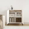 Abbey Modern 32" Accent Cabinet in Maple and Off White | Armoire d’appoint moderne Abbey 32" en erable et blanc casse