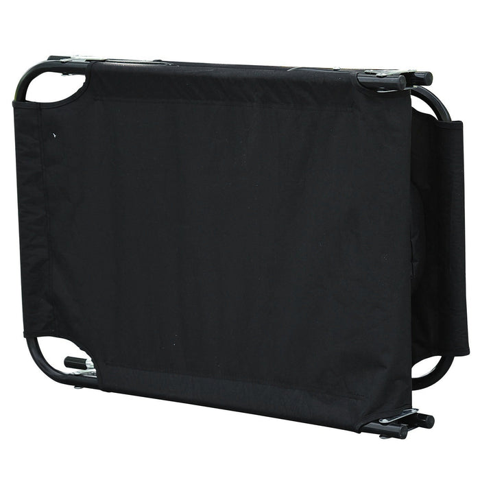 Outsunny Adjustable Garden Sun Lounger Black