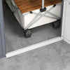 Outsunny 4.5' X 6' Garden Storage Shed W/ Latch Door, Air Vents, Pp, Grey|Outsunny Abri De Jardin 4,5' X 6' Porte A Loquet, Bouches D'aeration, Gris