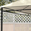 Outsunny 10' x 13' Gazebo Canopy Replacement Gazebo Roof Cover, Cream White