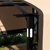 Outsunny 9.5' X 11' Outdoor Pergola With Retractable Canopy And LED Lights|Outsunny Pergola 9,5' X 11' Avec Auvent Retractable Et Lumieres LED
