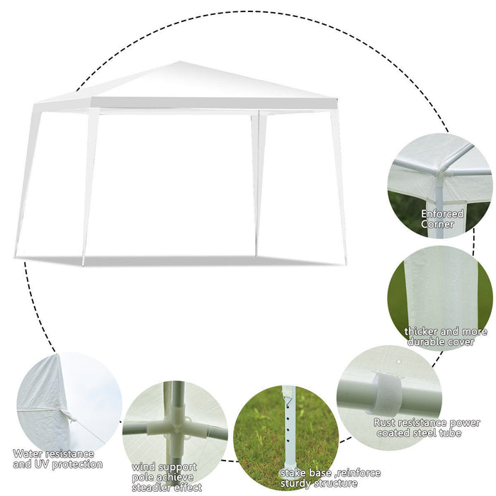 Costway 10'x10' Heavy Duty Party Tent Canopy Gazebo Patio Wedding Events