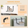 Pawhut Wall Mounted Cat Shelf, Kitten Perch, Kitty Furniture With Breathable Mesh Mat For Relaxing, |Pawhut Etagere Chat Radiateur Hamac Radiateur Chat Etagere Suspendue Murale Pour Chat Avec Coussin A