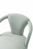 Palmer Mid-Century Modern Upholstered Tweed Armchair in Silver Lining Armoire | Fauteuil Palmer style milieu du siecle moderne en tweed rembourre, coloris Silver Lining