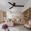 Homcom 3 Speed Mount Ceiling Fan With LED Light|Homcom Ventilateur De Plafond A 3 Vitesses Avec Lumiere LED