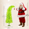 HOMCOM 5ft Prelit Artificial Christmas Tree, Curved Top Xmas Tree, Green