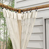 Outsunny 10 X 10 Ft Retractable Pergola Canopy With Netting Sidewalls|Outsunny 10 X 10 Ft Pergola Retractable Avec Parois Laterales En Filet