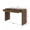 Olivia 47.2" Wooden Sofa Table with Drawers - Gold | Console en bois Olivia 120 cm avec tiroirs - doree