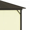 Outsunny 10' X 12' Hardtop Gazebo Canopy With Galvanized Steel Roof, Aluminum Frame, Permanent Pavil|Outsunny 10' X 12' Tonnelle D'exterieur A Toit Rigide Gazebo Avec Cadre En Aluminium Parois Laterale