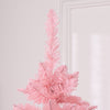 Homcom 7ft Tall Pencil Artificial Christmas Tree With Steel Base, Pink|Homcom Arbre De Noel Artificiel De 7pi De Haut Avec Base En Acier, Rose