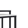 Quartz Two Square Nested Tables Marble Top | Quartz Tables Gigognes Carrees a Deux Plateaux en Marbre