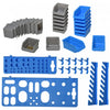 Durhand 44 Piece Wall Mounted Storage Bins|Durhand Ensemble De Rangement D'outils Bleu