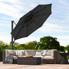 Outsunny 11' Patio Cantilever Umbrella Grey