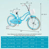 Prorider 18" Kids Bike Toddler Bicycle With Training Wheel Kickstand For 4-8 Years Blue