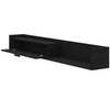Nordika Slim 72" Wall-Mounted TV Stand with Storage Cabinet - Black | Meuble pour téléviseur mural mince Nordika de 72 po avec armoire de rangement - noir