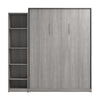 Bestar Claremont 5-Shelf Queen Murphy Bed - Platinum Grey|Grand lit escamotable Claremont de Bestar à 5 tablettes - gris platine
