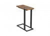 19” C-shaped End Table With Metal Frame - Brown Reclaimed Wood | Table de bout en forme de C de 19 po avec armature en métal - bois recyclé brun