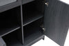 Jodie Mid-Century Modern 31" Bookcase Cabinet in Charcoal Gray (6-Shelf) | Armoire bibliotheque Jodie style mi-siecle moderne 79 cm en gris charbon (6 etageres)