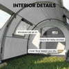 Outsunny 3-4 Person Camping Tent with 2 Rooms, Waterproof Family Tent