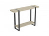 47” Console Table With 1 Shelf - Dark Taupe With Black Metal | Console de 47 po avec 1 tablette - taupe foncé avec métal noir