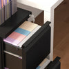 Vinsetto 2-drawer Vertical Filing Cabinet For Letter A4 Legal Size|Vinsetto Classeur Vertical A 2 Tiroirs Pour Lettre A4 Format Legal