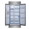 Forno Salerno 36-inch Side-by-Side Refrigerator in Stainless Steel with Grill, 20 cu.ft - FFRBI1844-40MG | Refrigerateur cote a cote Salerno de 36 po en acier inoxydable avec grille, 20 pi³ – FFRBI1844-40MG