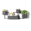 Umbra Cubiko Wall Planter - Black|Jardinière murale Cubiko de Umbra - noire